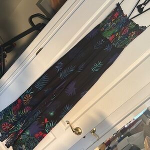 Floral Maxi Dress with Tropical Print